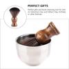 FOMIYES 1Pc Wooden Handle Shaving Brush, Hand Crafted Shaving Brush for Men, Beard Care Brush for Wet Shave Safety Razor, Male Personal Care Supply view 3
