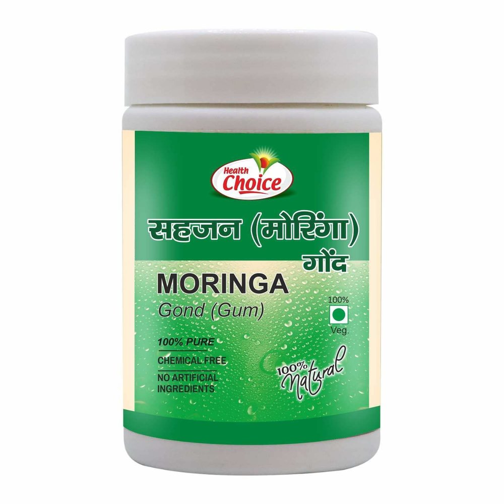 Health Choice Gond Moringa Safed Moringa | Lab Tested | Helpful for Digestion, gastric problem, liver, skin and hair problems - (120g- Pack of 1)