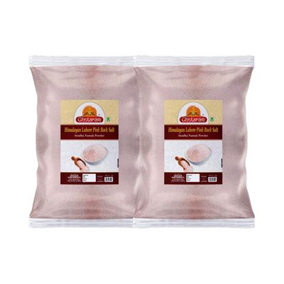 Ghotaram Salt Natural Saindhava Lavana Crystal Rock Salt Powder | Rock Salt | Premium Sendha Namak | with Natural Trace Minerals | Fast Navratri Upwaas Vrat Ekadashi Salt-400GM*2Pack