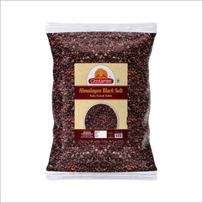 Ghotaram Sabut Suddh Kala Namak Exotic Mineral Rich Black Salt Fresh Himalayan Black Salt Impurity Free | Grinder Perfect for Chaats Chutneys Salads Fruits Pickling Grilled Chicken-400GM*1Pack