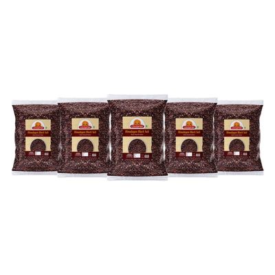 Ghotaram Sabut Suddh Kala Namak Exotic Mineral Rich Black Salt Fresh Himalayan Black Salt Impurity Free | Grinder Perfect for Chaats Chutneys Salads Fruits Pickling Grilled Chicken-400GM*5Pack