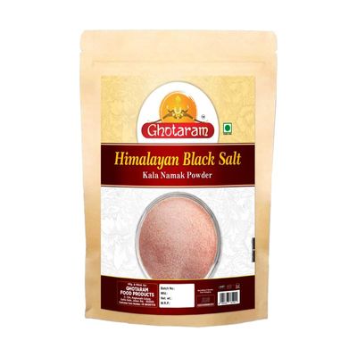 Ghotaram Fresh Himalayan Black Salt Powder | Black Rock Salt Powder [All Natural, Sulphur-Rich, Kala Namak] An Essential and Flavorful Salt for Your Cooking Needs-850GM*1Pack