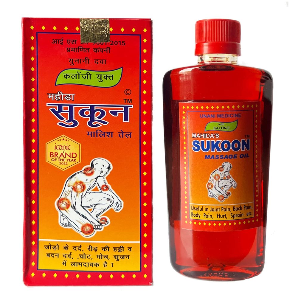 MAHIDA Sukoon Massage Oil pack pack of 1 * 200ml