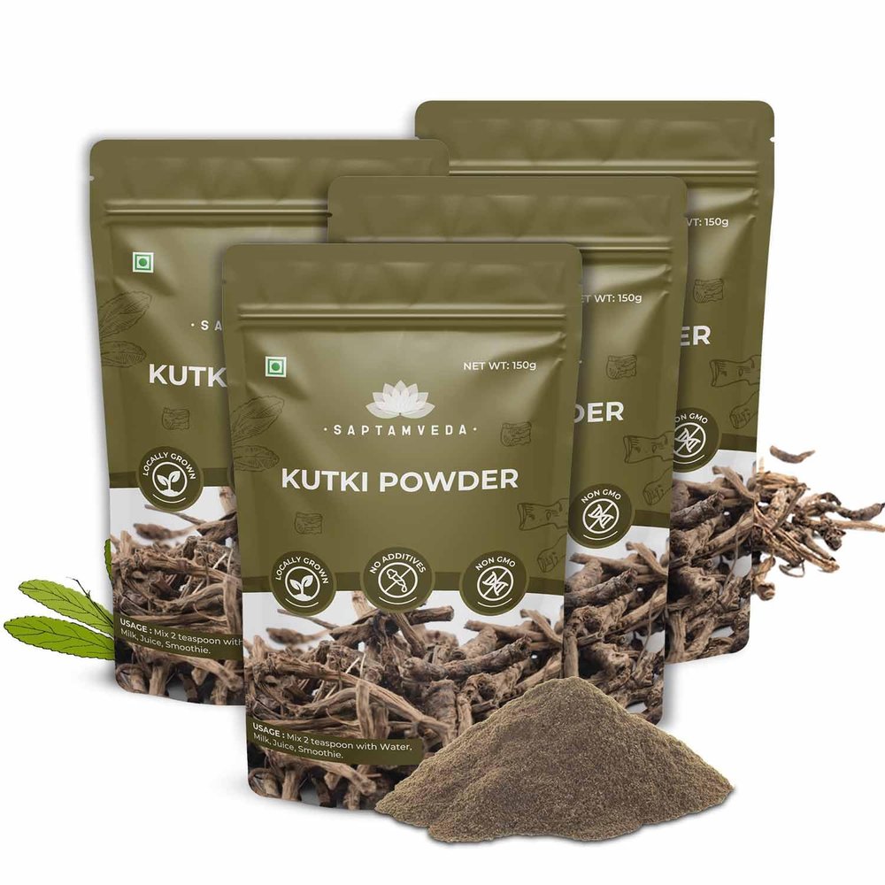 SAPTAMVEDA Kutki Powder 150 Gm (Pack of 4)