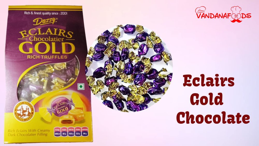 Eclairs Gold Chocolate Candy