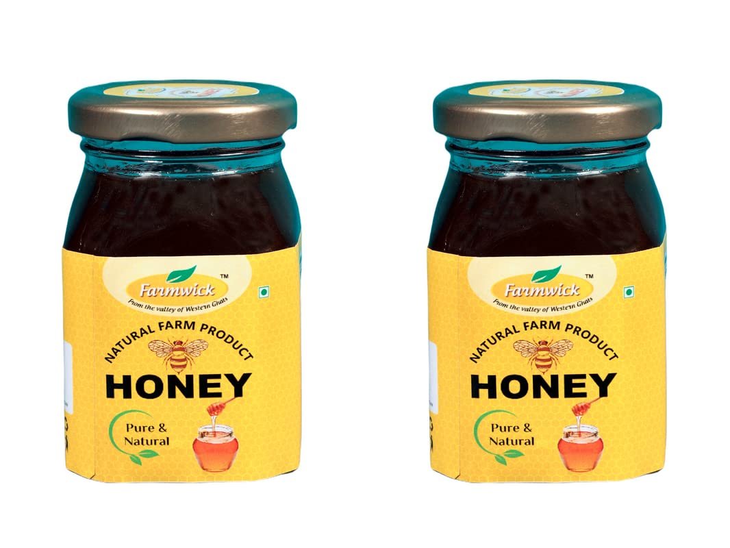 FARMWICK's Natural Honey - Pure and Delicious Farm Product - 250 Gm (Pack of 2)