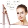 USB Rechargeable Eyebrow Trimmer for Women | Electric Razor Shaver & Threading Machine | Hair Removal Tool for Ladies & Girls | White view 3
