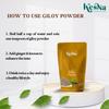KesNa Giloy Powder | Guduchi | Tinospora cordifolia | Gulvel Stem Powder | Ayurvedic Supplements | 100% Natural Giloy | Immune Support | 100 Grams | No Chemical or Preservative view 4
