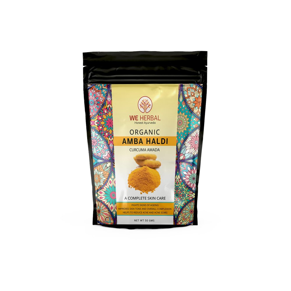 We Herbal AmbaHaldi Powder for Skin | Pure Wild Turmeric | Fades Pigmentation & Gives Instant Glow | 100% Natural | 50g