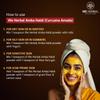 We Herbal AmbaHaldi Powder for Skin | Pure Wild Turmeric | Fades Pigmentation & Gives Instant Glow | 100% Natural | 50g view 3