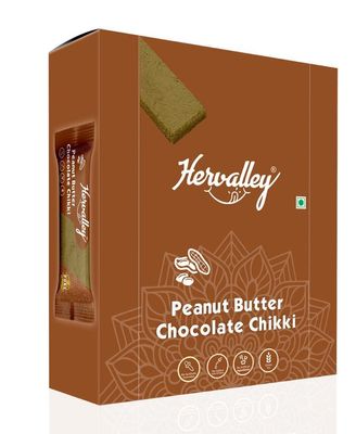 Hervalley Peanut Butter Chocolate Chikki No Added Preservatives Colours or any Flavours 30g*20Pcs