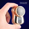 Beard Trimming Machine, Curve Blade Foil USB Charging Wet Dry Cordless Beard Trimmer Portable for Travel (Champagne Gold) view 4