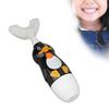 Sonic U Shaped Toothbrush, Cute Bear Kids Electric Toothbrush Rechargeable Ergonomic Fast Cleaning with 3 Brush Heads for Home (Black) view 2