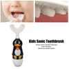 Sonic U Shaped Toothbrush, Cute Bear Kids Electric Toothbrush Rechargeable Ergonomic Fast Cleaning with 3 Brush Heads for Home (Black) view 3