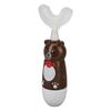 Kids Electric Toothbrush, Fast Cleaning Ergonomic Sonic Toothbrush Cute Bear for Travel (Brown) view 1