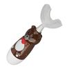 Kids Electric Toothbrush, Fast Cleaning Ergonomic Sonic Toothbrush Cute Bear for Travel (Brown) view 4