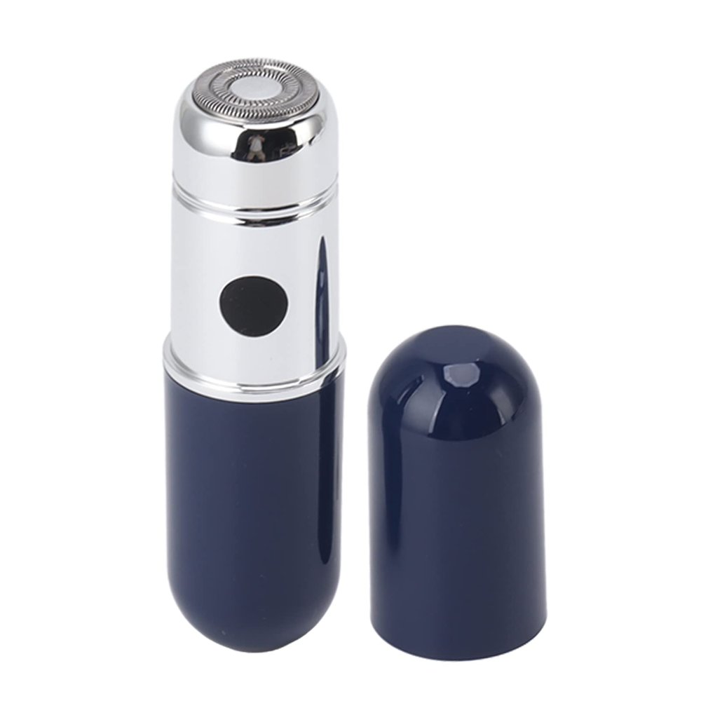 Mini Electric, Water Resistance Portable Floating Head Mini Portable Shaver for Beard Shave (Blue)