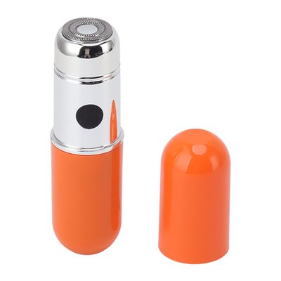 Mini Portable Shaver, Mini Electric Portable Water Resistance Type C for Men for Beard Shave (Orange)
