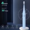 US1984 Sonic Electric Toothbrush for Kids Adults with 5 Modes, 4 Brush Heads & Rechargeable Battery Last upto 30 Days, Ultra Soft Nylon Bristles, IPX7, Electric Power Tooth brush (Light Blue) view 2