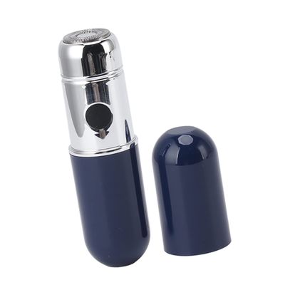 Mini Portable Shaver, Water Resistance Perfect Touch Mini Electric Floating Head Type C for Beard Shave (Blue)