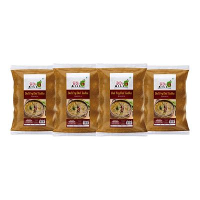 90's MILL Authentic Punjabi Dal Tadka/Dal Fry Masala Powder, Easy to Use Dal Fry/Dal Tadka Masala Mix, Cooking Essentials for Fine Taste, Multipurpose Dal Fry Masala for Unique Flavor-150Gx4Pk