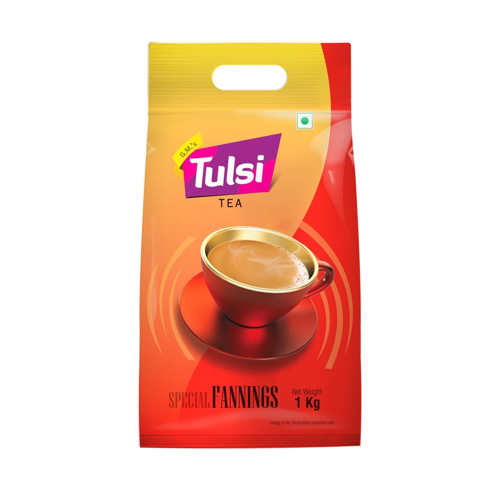Tulsi Tea Special Fannings 1 Kg | Assam Tea | Black Tea Leaves | Kadak Blend For Tea Lovers