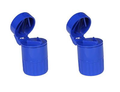 Ezyfit Multifunction 4 In 1 Portable Round Tablet Crusher and Cutter, Pill Crusher and Splitters for Cutting Large, Small Pills Medicine (Pack of 2)