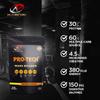 Alphapeak Protech Nutrition Mass Gainer Vitamins & Minerals, High Protein High Calorie Weight Gainer (Flavour Double Rich Chocolate) 500 g view 4