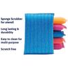 Ecommer Sponge Scrubber for Kitchen, Sponge Scrub Pad for Utensils, Foam Pad Non-Scratch Scrubber for Dishes Multicolor - Pack of 6 view 4