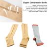 Compression Socks Zipper 3 Pair Soft Calf Tube Socks Men's (L/XL) view 4