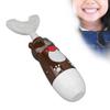 Sonic U Shaped Toothbrush, Kids Smart Toothbrush Automatic Ergonomic Cute Bear with 3 Brush Heads for Travel (Brown) view 2