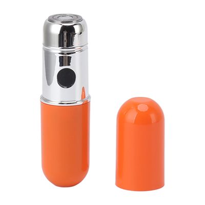 Mini Electric, Power Motor Portable Water Resistance Mini Portable Shaver Light Weight for Beard Shave for Men (Orange)