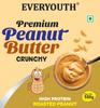 EVERYOUTH Peanut Butter Delicious, High Protein, Zero Trans-fat, Cholesterol Free & Vegan - Crunchy, (500g) view 3