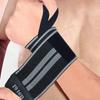 19.ten Unisex Cotton and Rubber Threads Sree Gloves for Gym Workout Weightlifting Competition Reduces Risk of Injuries Sprain 75 mm Wide Wrist Wrap Support (20 Inches Pair, Grey Line) view 1