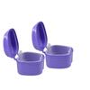 Dentosmile Denture Box in Violet Color - Dental Orthodontic Retainer Case | Teeth Storage Box, Denture Storage Case Fake Tooth Holder with Strainer (2) view 3