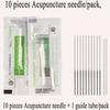 500 pcs/50 Packs / 0.25 * 40/1.5 inch Acupuncture Spring Handle Needles with guide tube massage Treat view 4