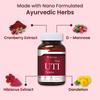 ZEROHARM Holo UTI with Cranberry, D-Mannose, Hibiscus & Dandelion - Helps Reduce Burning & Discomfort - Fast-Acting Relief Supplement For Men & Women With Advanced Nano Technology - 60 Tablets view 2