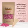 CLARABELLE PROFESSIONALS Unisex Adult Hair Removal Brazilian Hard Wax Beans For Face,Eyebrow,Back,Chest,Bikini Areas,Legs,Arms And Beards (100 Gm,Aloe Vera + Rose Pink) view 3