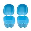 Dentosmile Denture Boxes, Retainer Box Orthodontic Mouth Guard Dental Storage Container/Teeth Storage Box in Light Blue Color (2) view 1