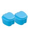 Dentosmile Denture Boxes, Retainer Box Orthodontic Mouth Guard Dental Storage Container/Teeth Storage Box in Light Blue Color (2) view 2