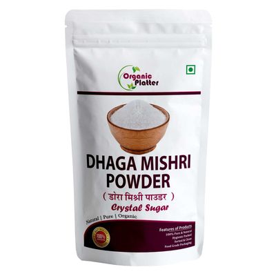 Mishri Powder | Misri Powder | Thread Mishri Powder | Dhage Wali Mishri Powder | Mishri Ka Powder | Rock Sugar Powder | Dhaga Mishri Powder | Dora Mishri Powder | Crystal Sugar Powder|(400gm) Pouch