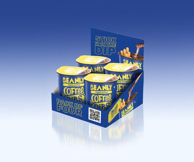 Beanly Dibs Mighty Coffee Spread with Breadsticks [52g x 2] - Pack Of 4