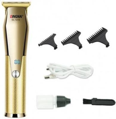 DINGNAI Rechargeable Hair Trimmer for Men - 60 min Runtime, 4 Length Settings,(Gold)