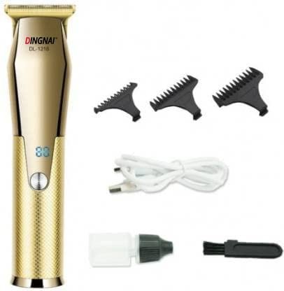 DINGNAI Rechargeable Hair Trimmer for Men - 60 min Runtime, 4 Length Settings,(Gold)
