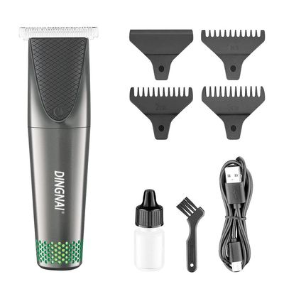 DINGNAI Electric Rechargeable Hair and Beard Trimmer for Men- 45 min Runtime, 4 Length Settings (Blue, Black)