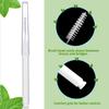 Patelai 100 Pieces Braces Brush for Cleaner Interdental Brush Toothpick Dental Tooth Flossing Head Oral Dental Hygiene Flosser Toothpick Cleaners Tooth Cleaning Tool (White) view 3