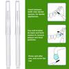 Patelai 100 Pieces Braces Brush for Cleaner Interdental Brush Toothpick Dental Tooth Flossing Head Oral Dental Hygiene Flosser Toothpick Cleaners Tooth Cleaning Tool (White) view 4