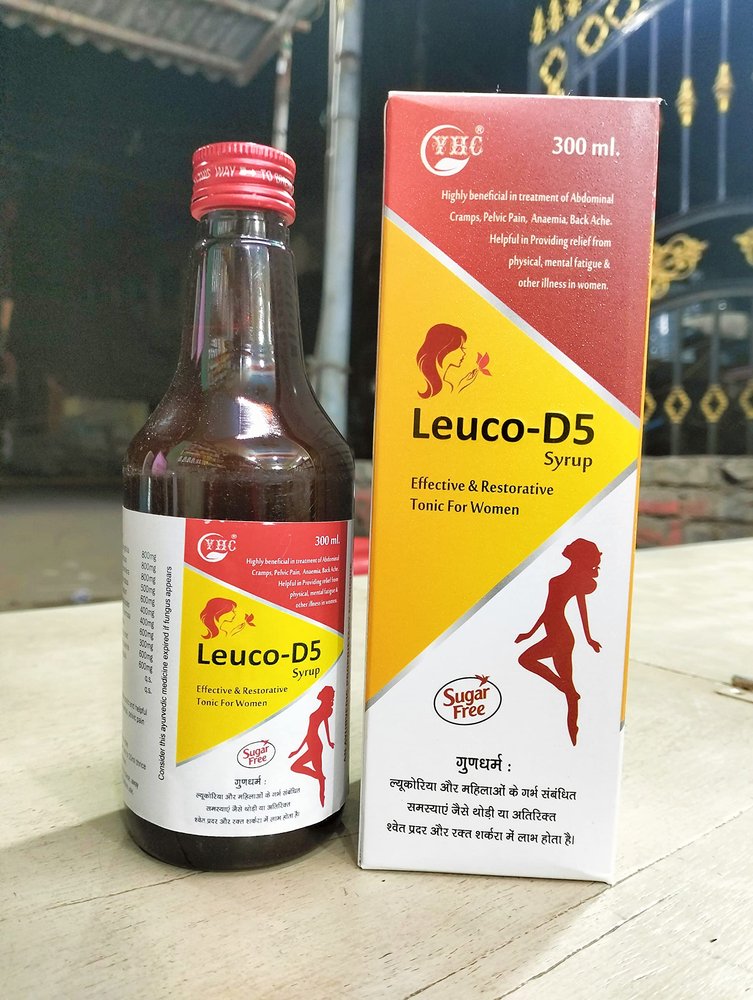 YHC Leuco-D5 Syrup Effective & Restorative Tonic for women 300ml.