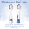 Little Brusheez 2-Pack Replacement Brush Heads - Safe & Gentle Electric Brush Heads for Ages 1-3 Toddlers Sonic Toothbrush (Kiwi The Koala) view 2
