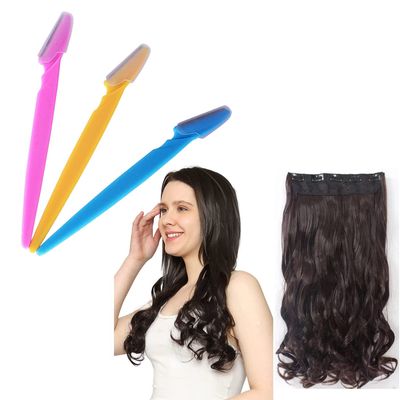 Confidence Face/Eyebrow Hair Remover Razor With Curly Extension For Women And Girls